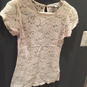 Express Lace sheer top